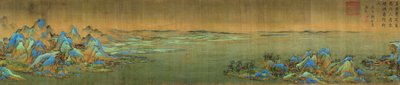 A Thousand Li of Rivers and Mountains (detail) by Wang Ximeng